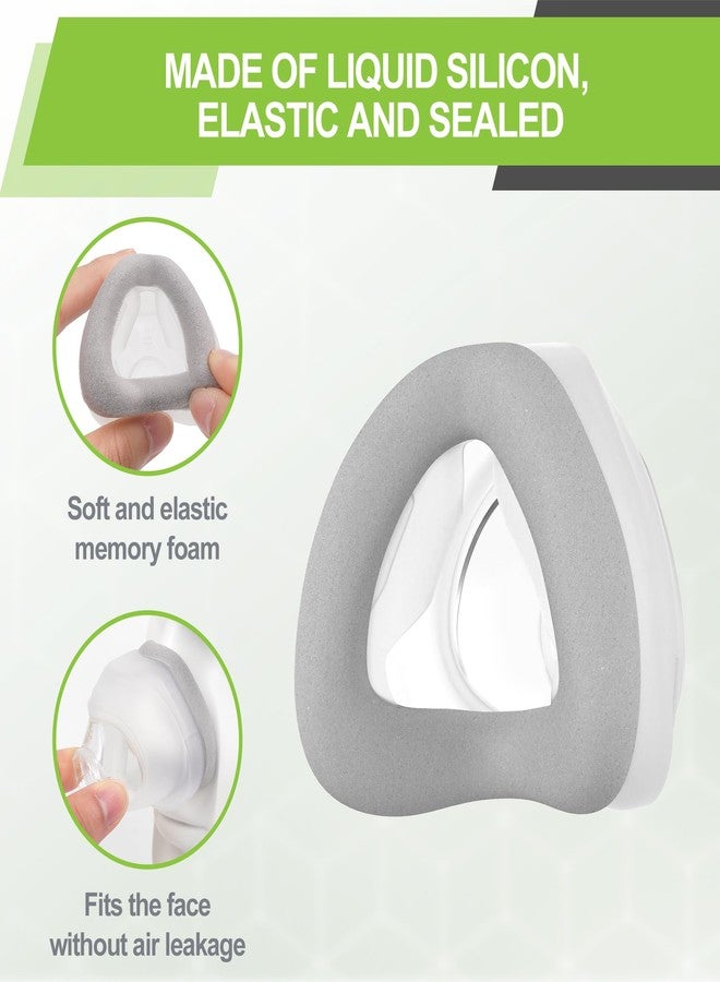 MEDICOLOR 2 Packs Replacement Cushions for Airtouch N20 Medium, N20 Memory Foam Nasal Cushion Supplies, Secure Seal and Softer for Enhanced Comfort, MEDICOLOR Supplied - Image 2
